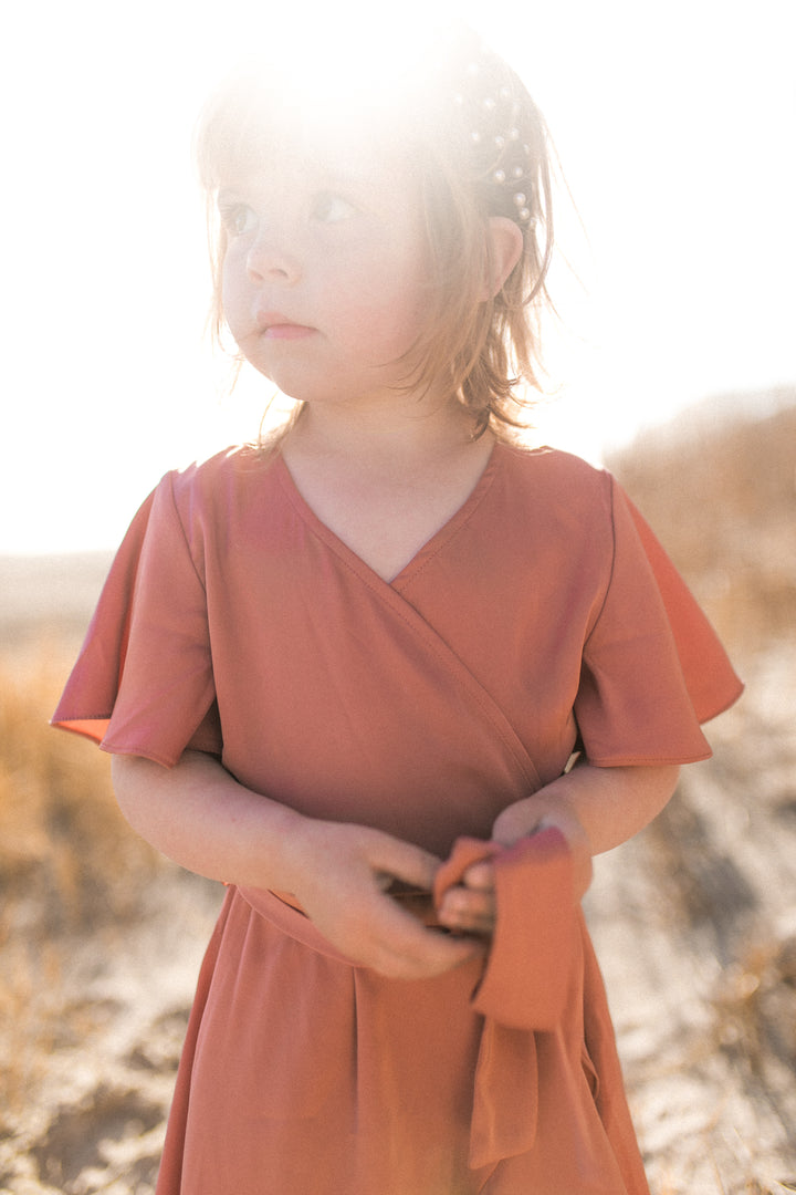 Mini Maggie Dress in Desert Rose - FINAL SALE