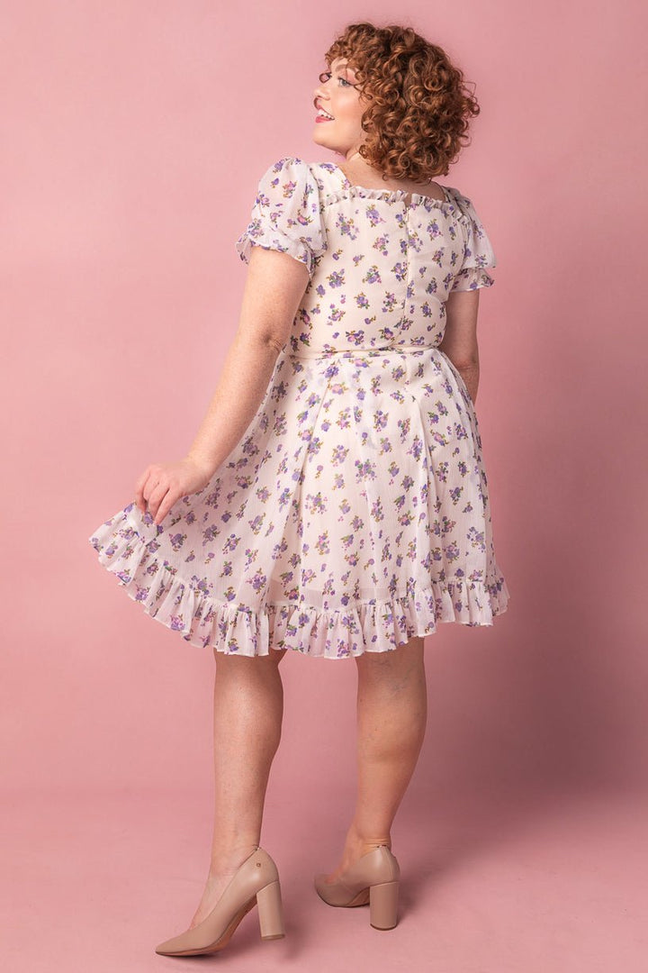 Dolly Dress in Violet Rose-Adult