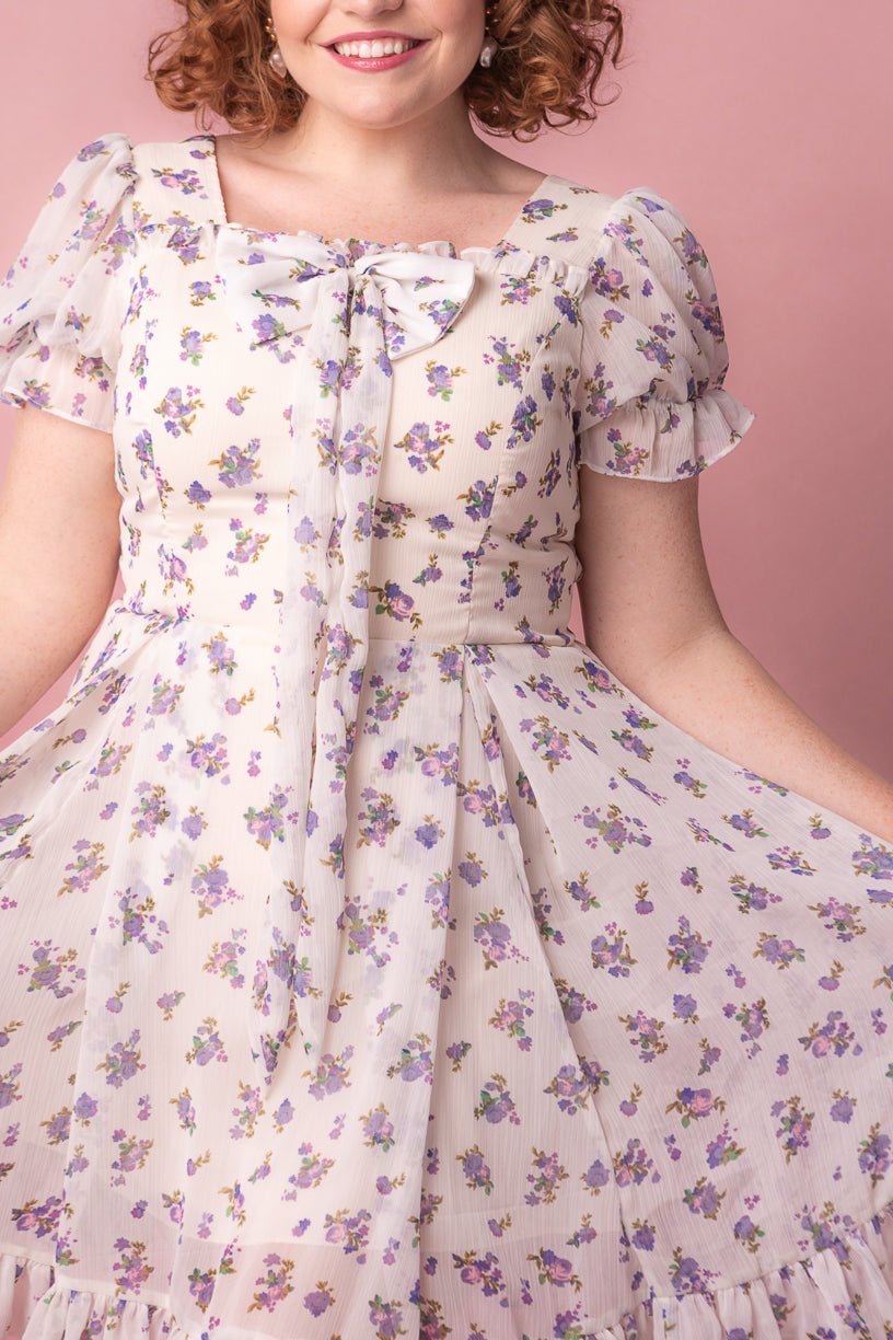 Dolly Dress in Violet Rose-Adult