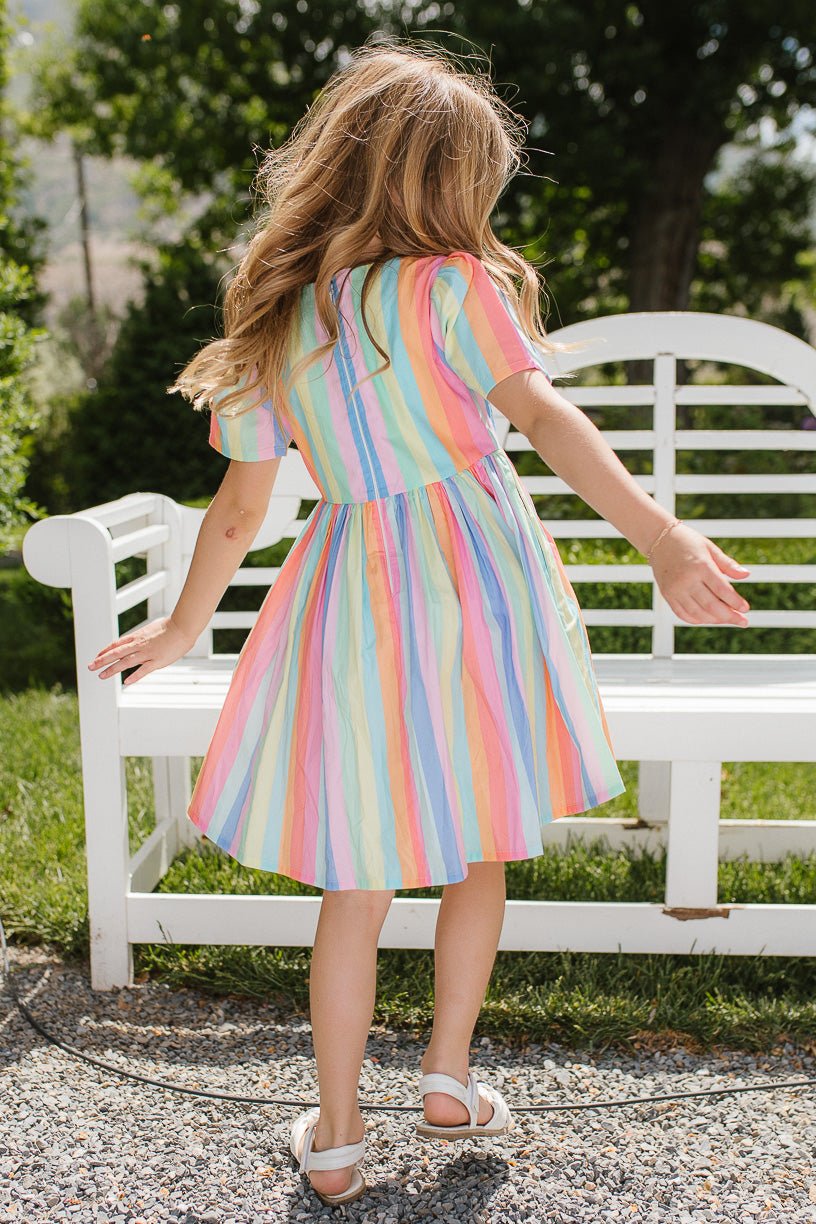 Erica Dress Rainbow Multi Stripe  Boden Womens Occasionwear Dresses ~  NicDeGrootArt