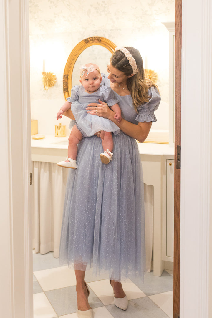 Baby Encore Dress Set in Periwinkle - FINAL SALE