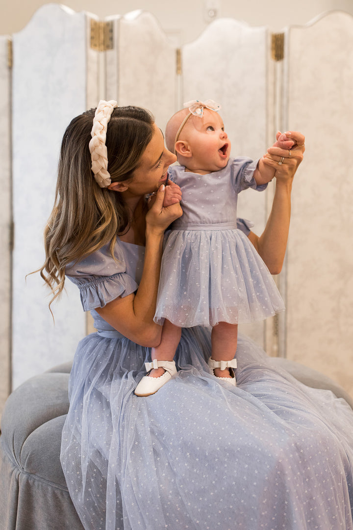 Baby Encore Dress Set in Periwinkle - FINAL SALE