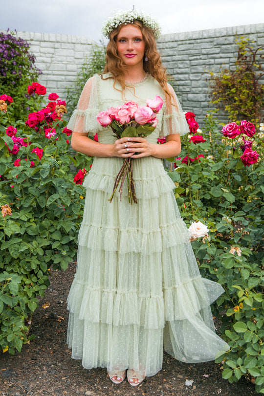 Whimsical Dress in Sage