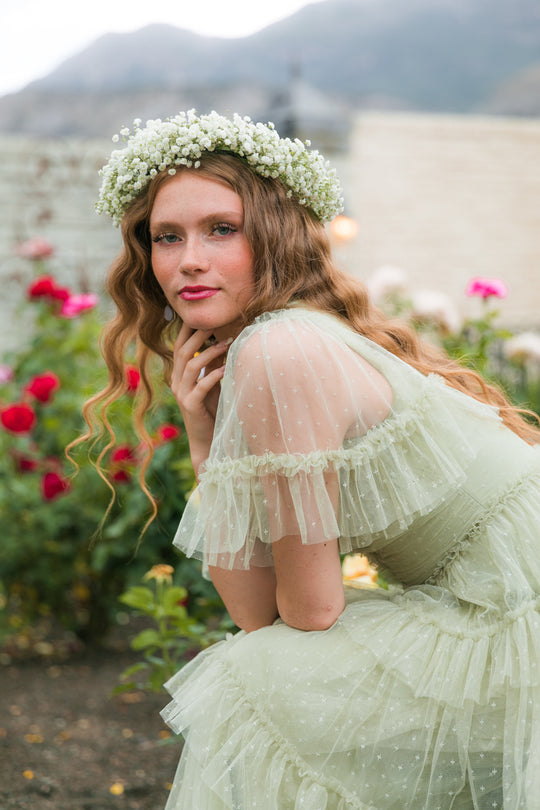 Whimsical Dress in Sage