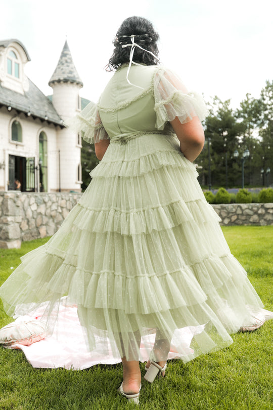 Whimsical Dress in Sage