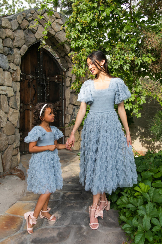 Mini Cloud Nine Dress in Powder Blue