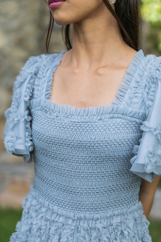 Cloud Nine Dress in Powder Blue