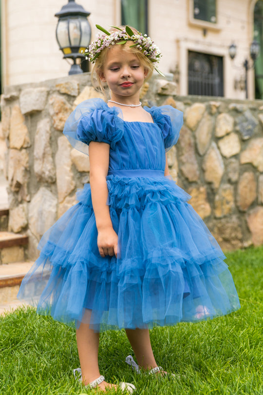 Mini Pixie Dress in Blue