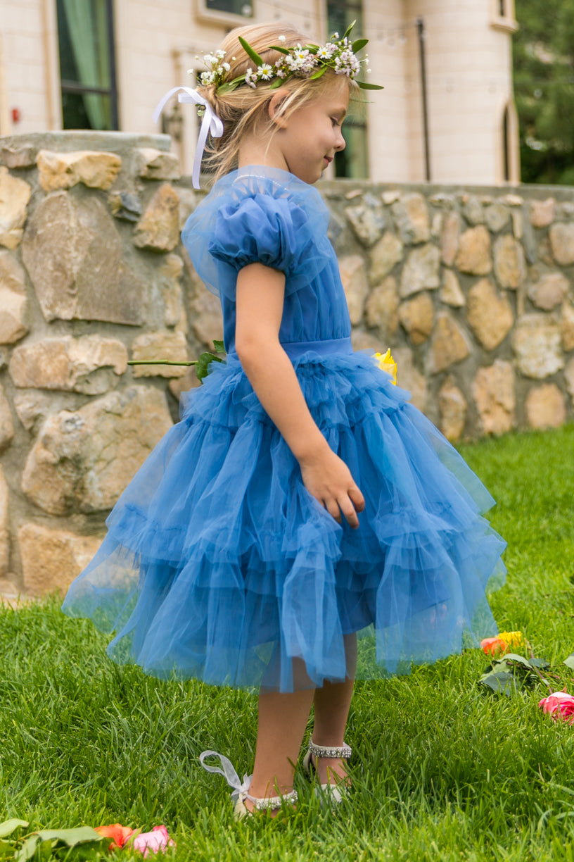 Mini Pixie Dress in Blue