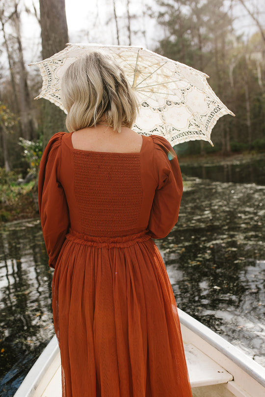 Florence Dress in Rust