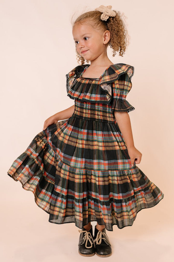 Mini Gracie Dress in Plaid - FINAL SALE-Mini
