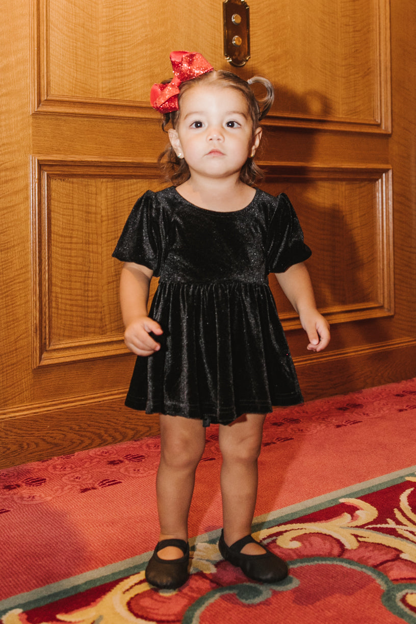 Baby Cleo Dress Set in Black - FINAL SALE