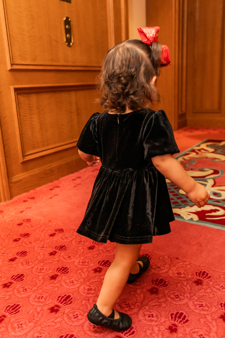 Baby Cleo Dress Set in Black - FINAL SALE