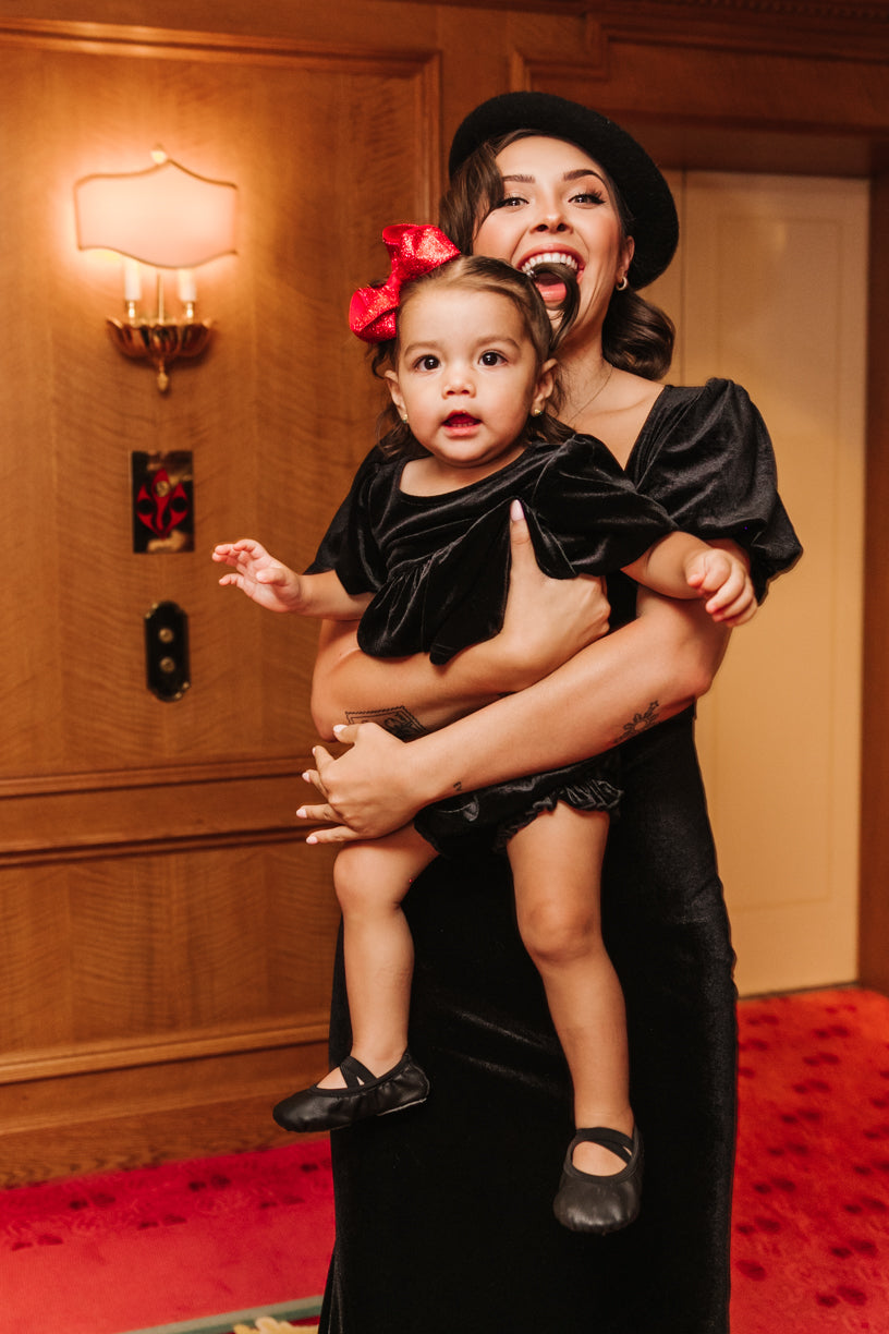 Baby Cleo Dress Set in Black - FINAL SALE