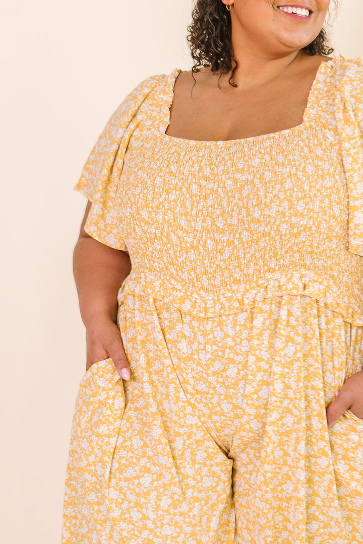 Indie Jumpsuit in Yellow - FINAL SALE