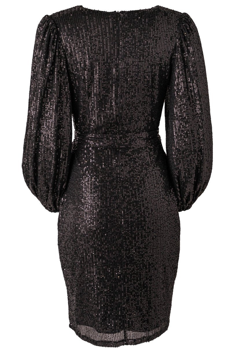 Jagger Dress in Black Sequin - FINAL SALE – Ivy City Co