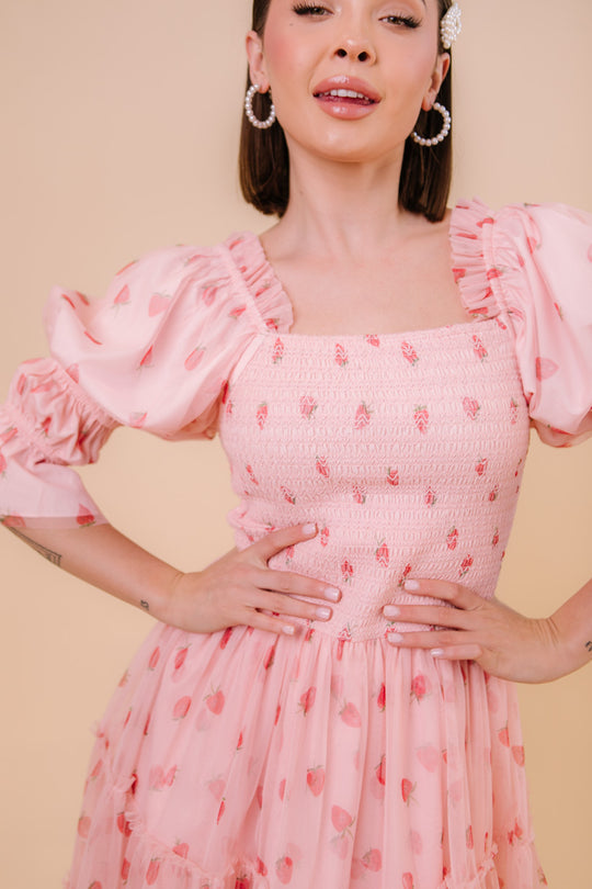 Jess Dress in Strawberry Fields