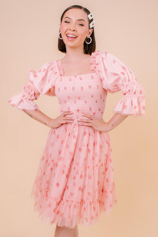 Jess Dress in Strawberry Fields