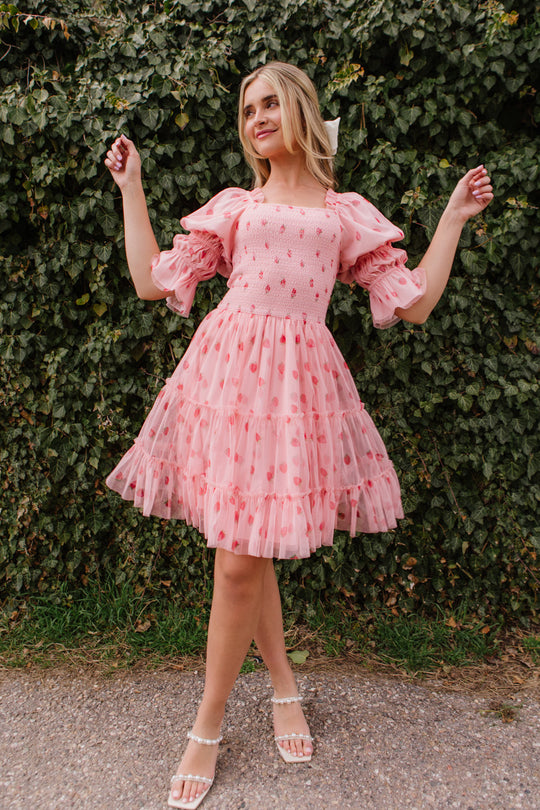 Jess Dress in Strawberry Fields
