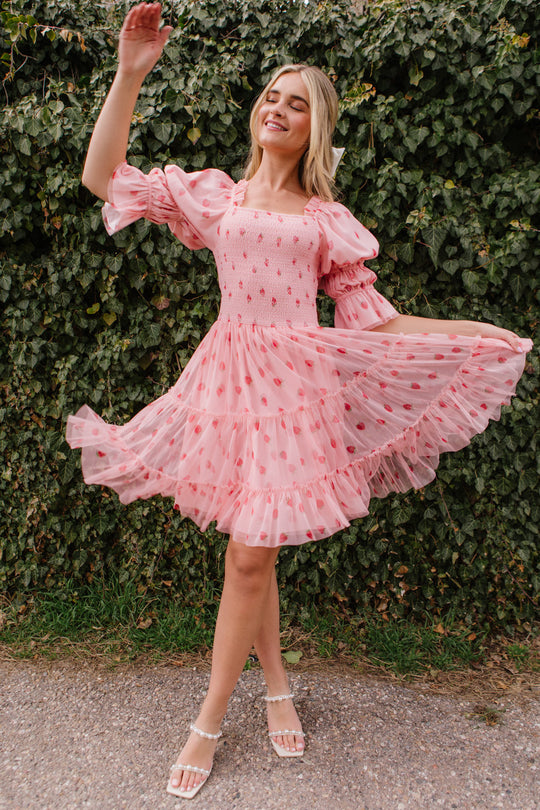 Jess Dress in Strawberry Fields