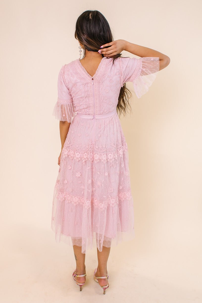 Jules Dress in Pink-Adult