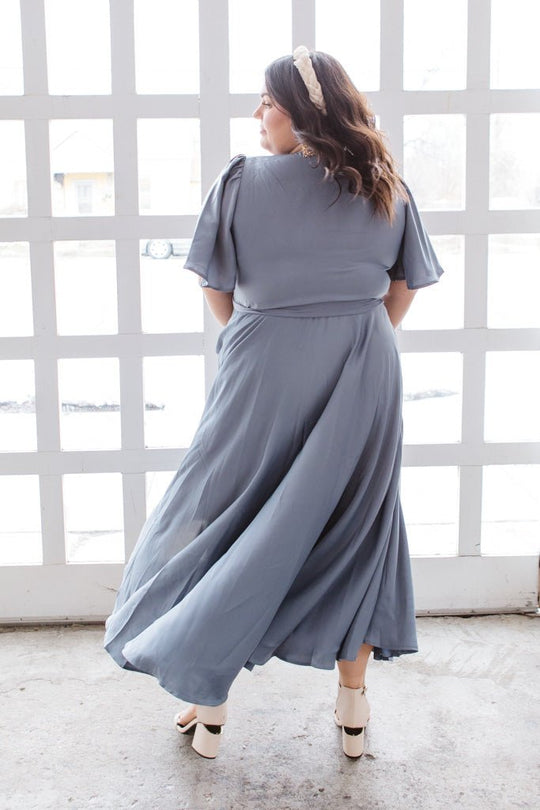 Julie Dress in Steel Blue - FINAL SALE Adult