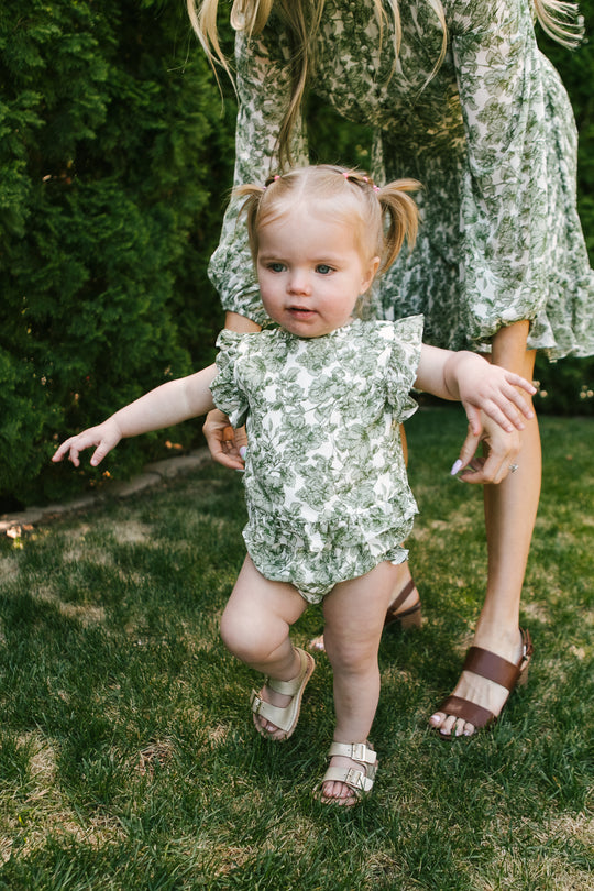 Baby Brynley Bloomer Set in Green