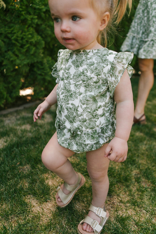 Baby Brynley Bloomer Set in Green