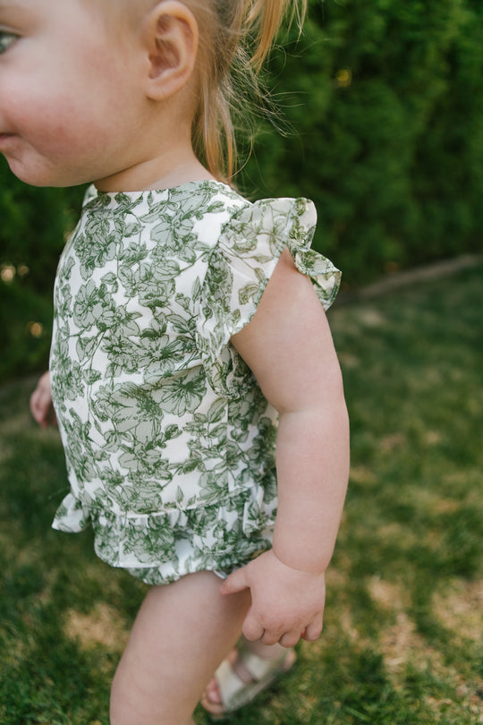 Baby Brynley Bloomer Set in Green