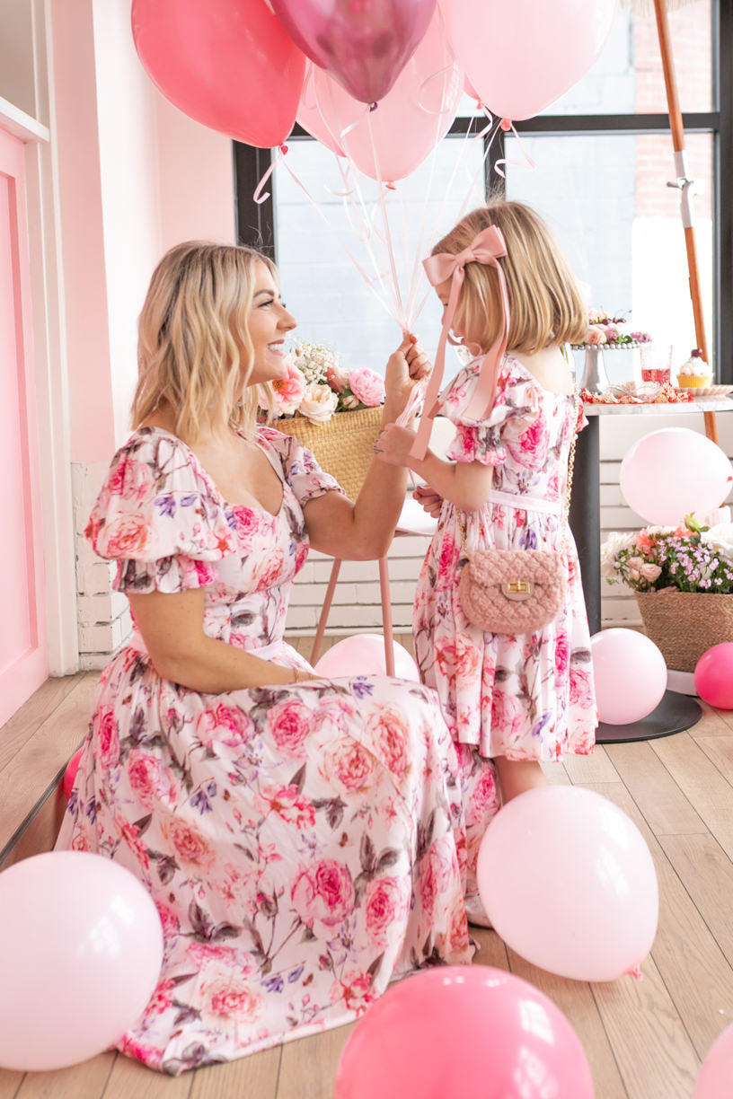 Ballerina Dress in Pink Floral - FINAL SALE
