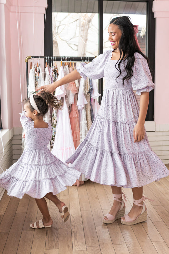 Madeline Dress in Purple