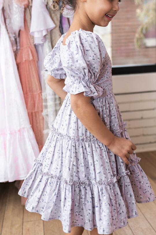 Mini Madeline Dress in Purple