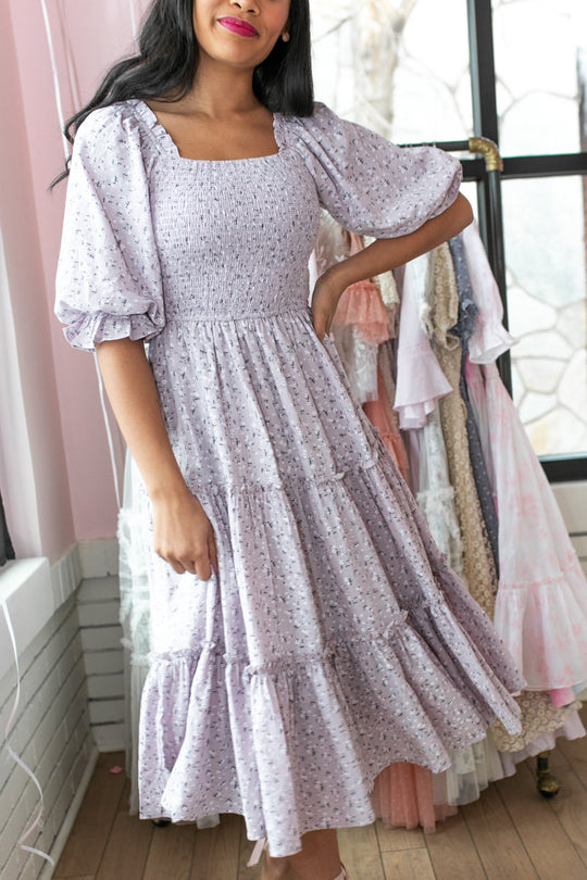 Madeline Dress in Purple