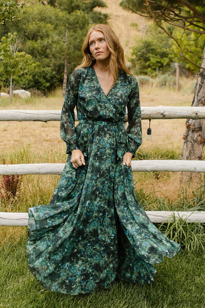 Green shop dress spring