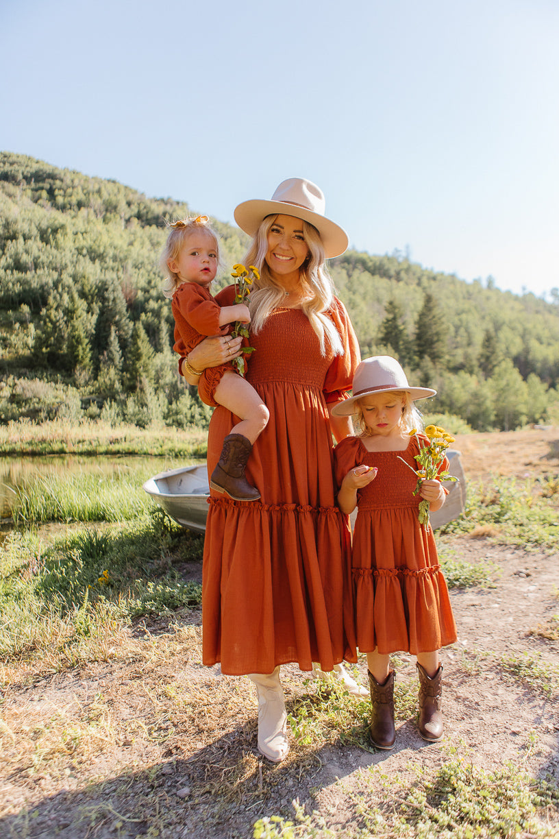Baby Lani Romper in Spice