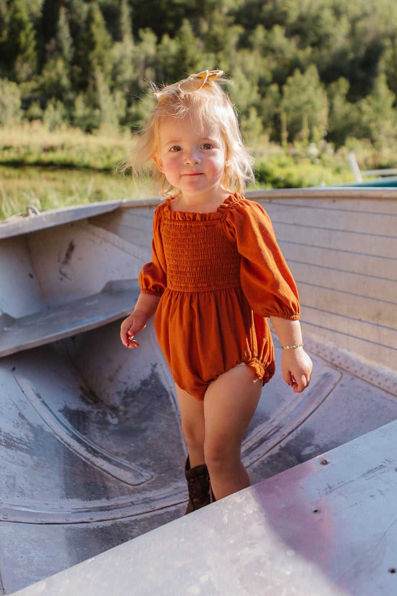 Baby Lani Romper in Spice