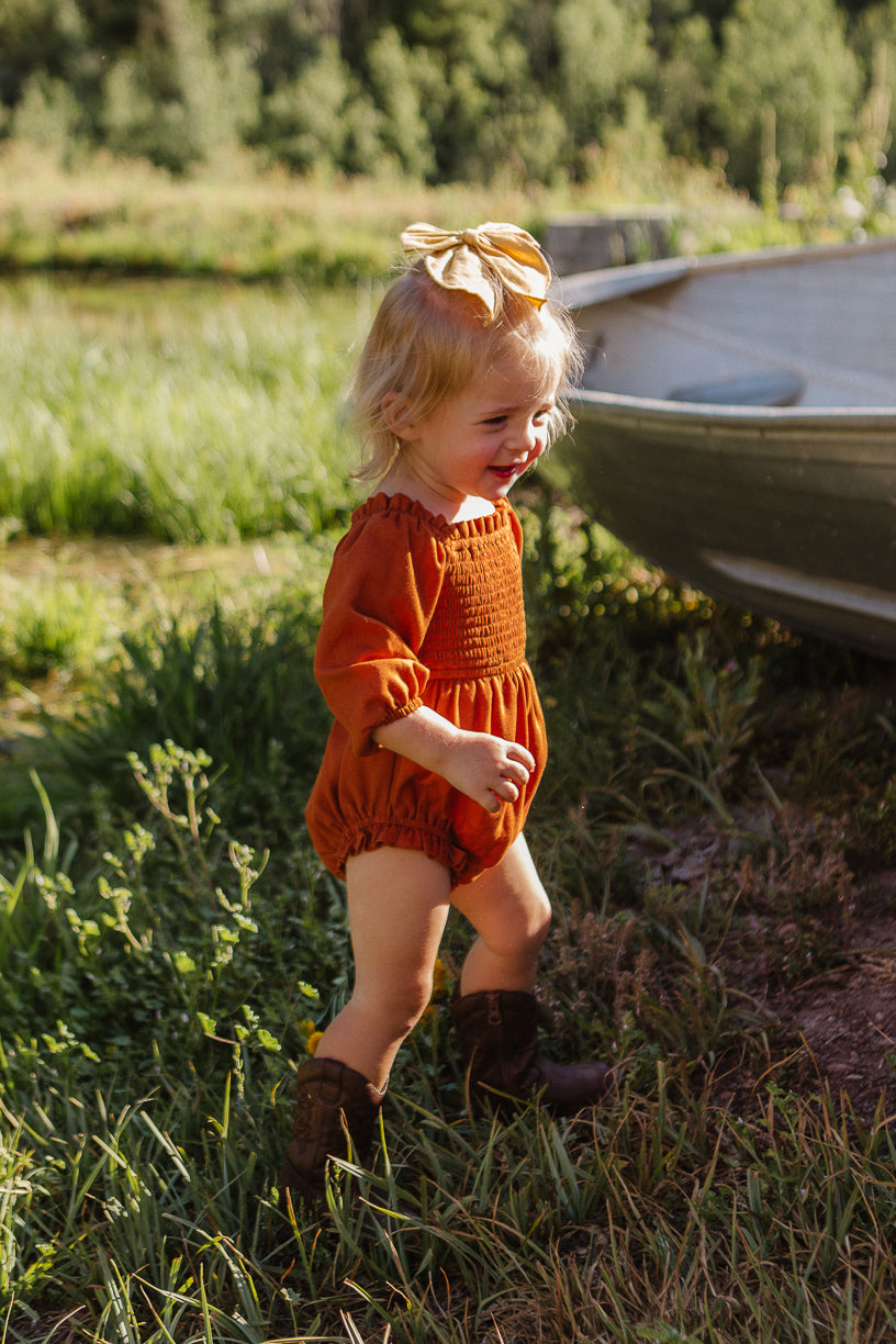 Baby Lani Romper in Spice