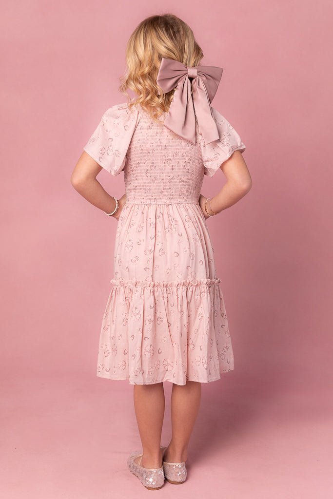 Mini Lennon Dress in Dusty Pink-Mini