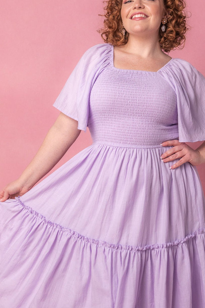 Lennon Dress in Lavender-Adult