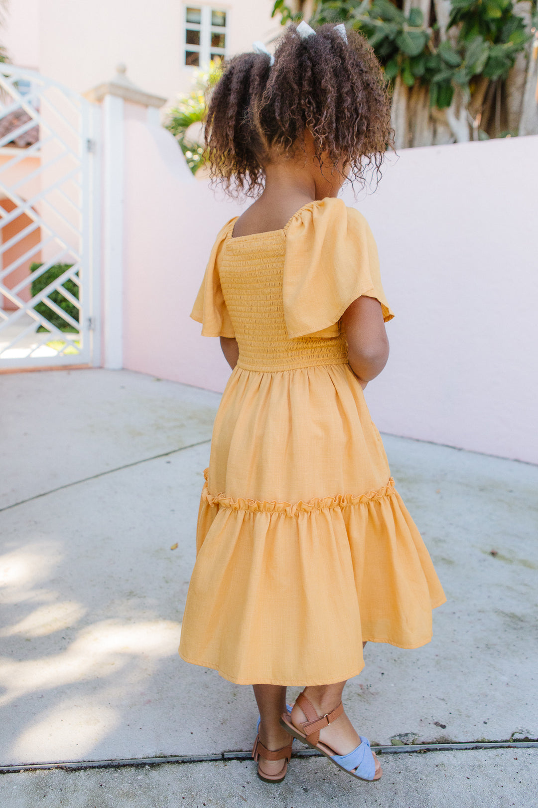 Mini Lennon Dress in Mustard - FINAL SALE