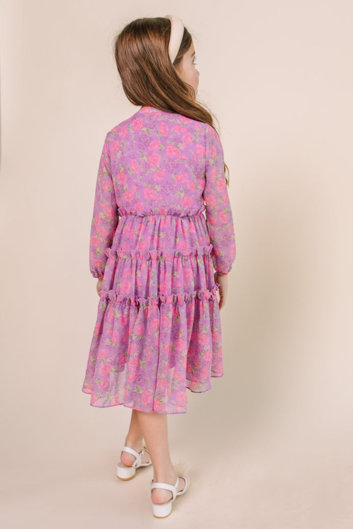 Mini Lydia Dress in Pink Floral