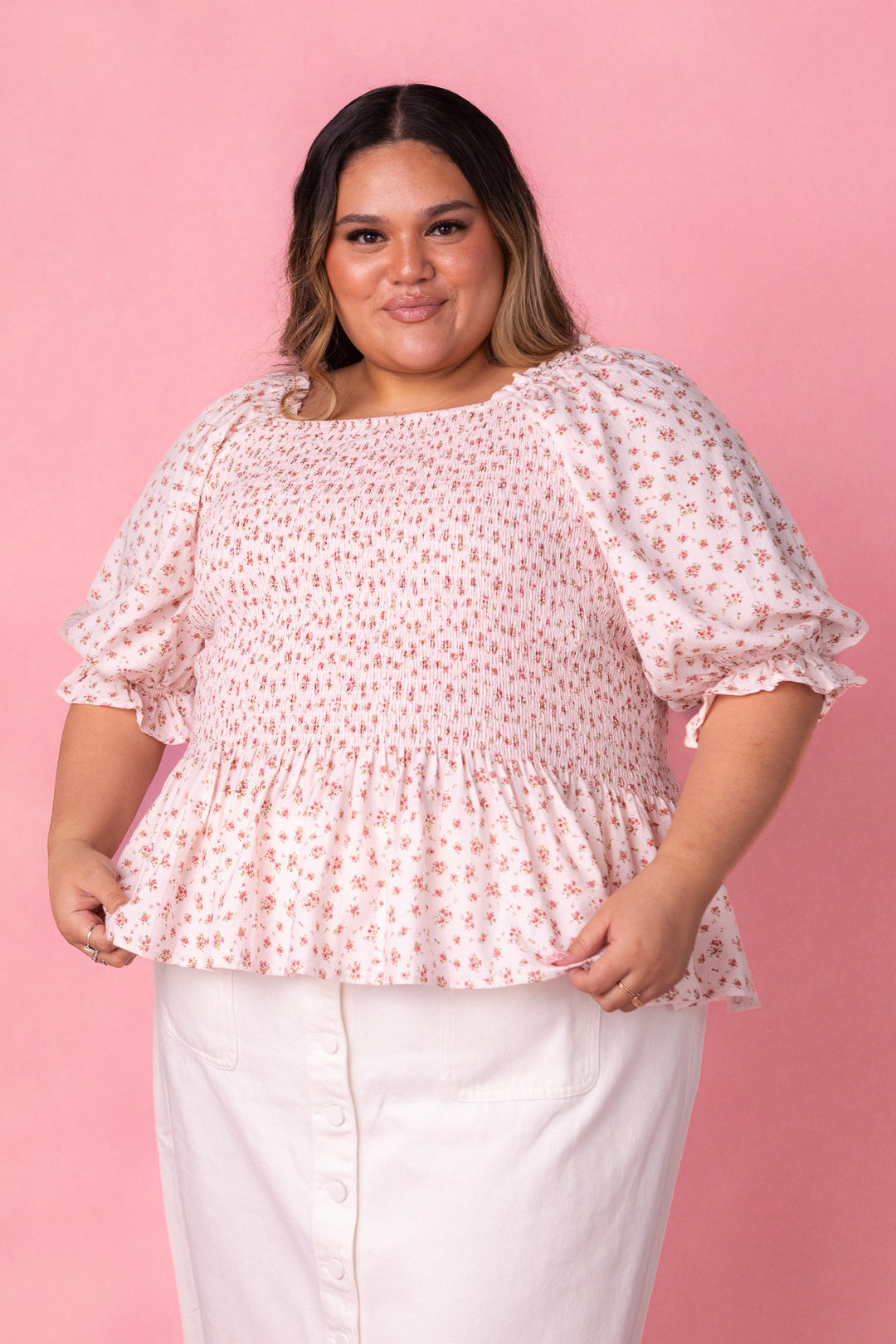 Madeline Top in Pink - FINAL SALE