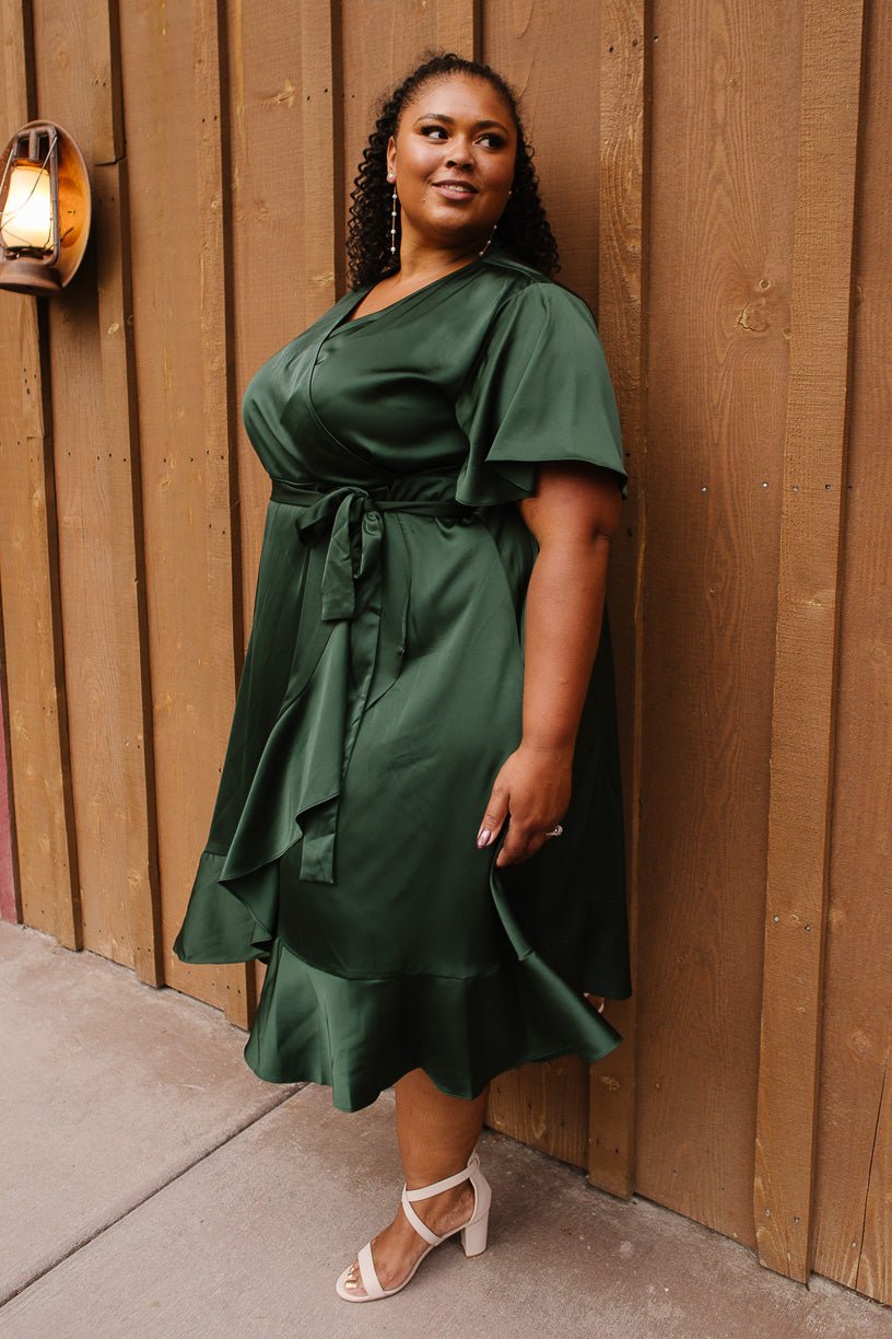 Emerald Wrap Dress