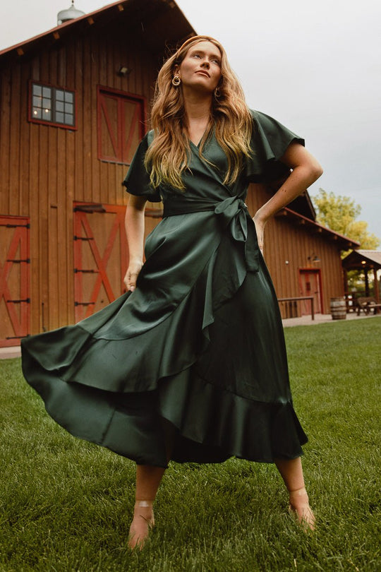 Maggie Dress in Emerald-Adult