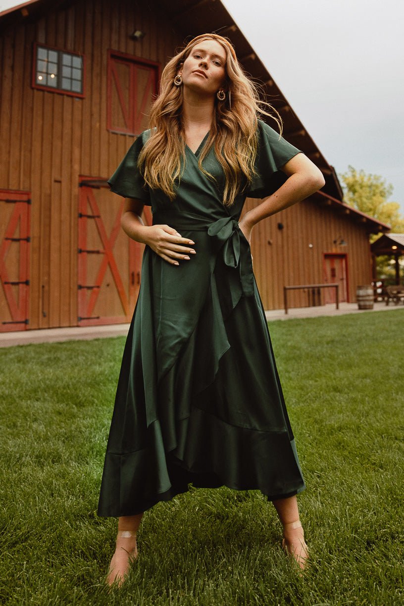 Maggie Dress in Emerald-Adult