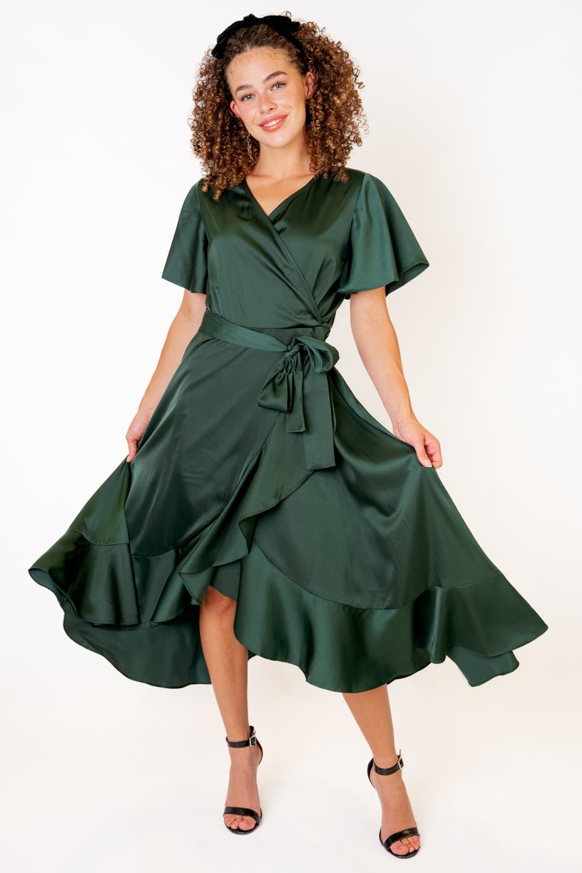 Maggie Dress in Emerald-Adult