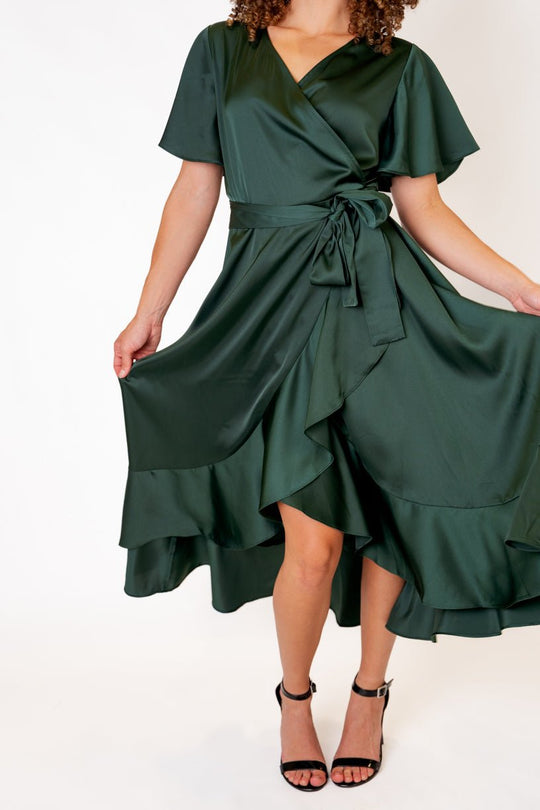 Maggie Dress in Emerald-Adult