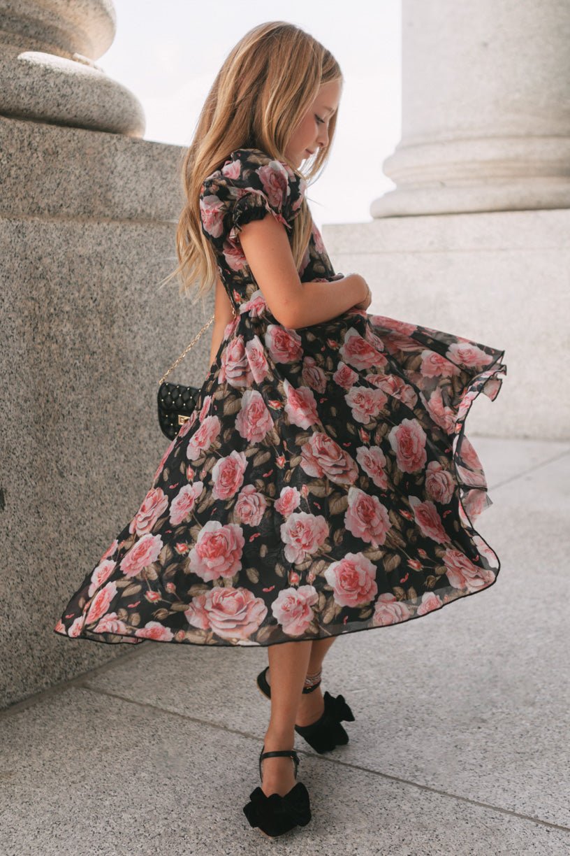 Mini Melody Dress in Midnight Rose-Mini