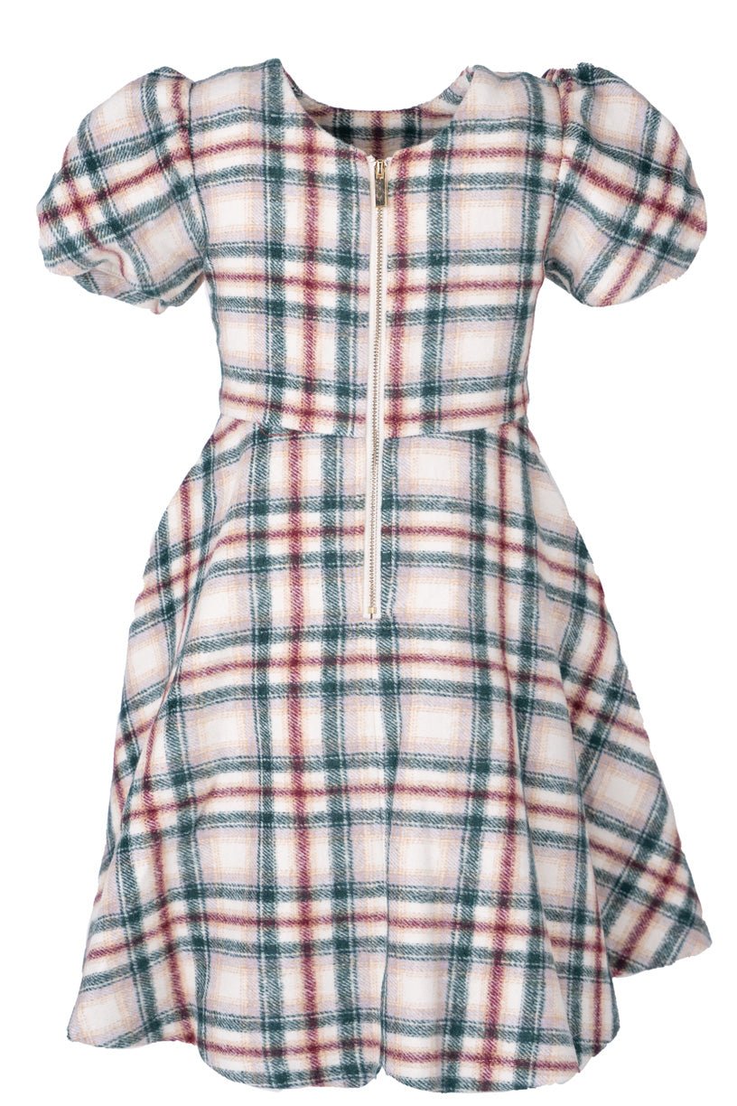 Mini Molly Plaid Flare Dress - FINAL SALE-Mini