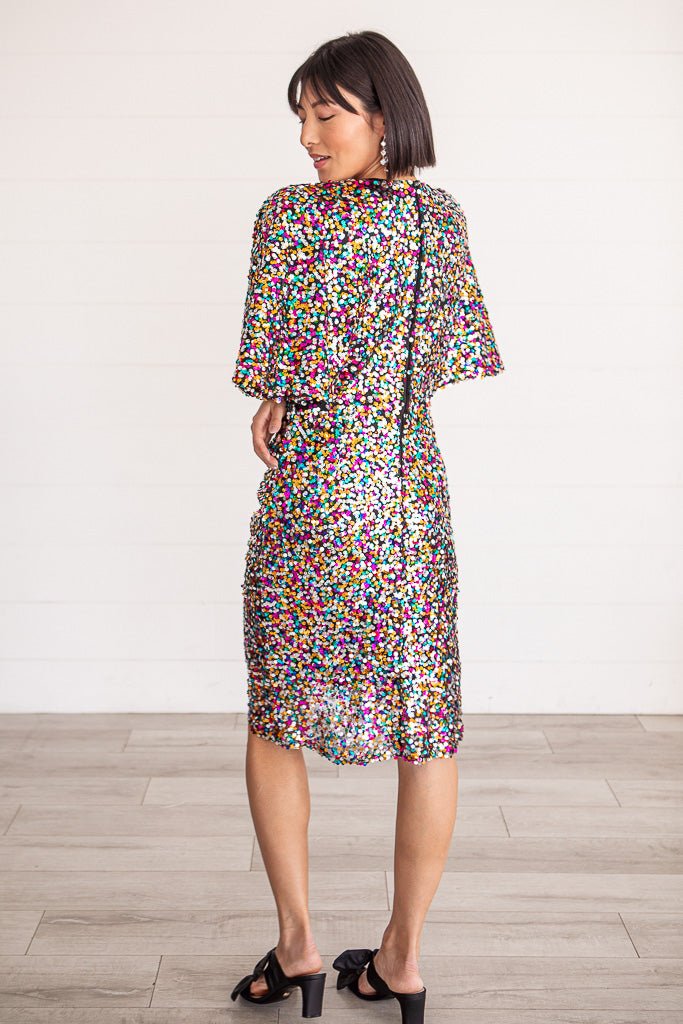 Confetti floral cheap shirt dress